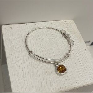 Alex & Ani November Birthstone Charm Bangle, Topaz